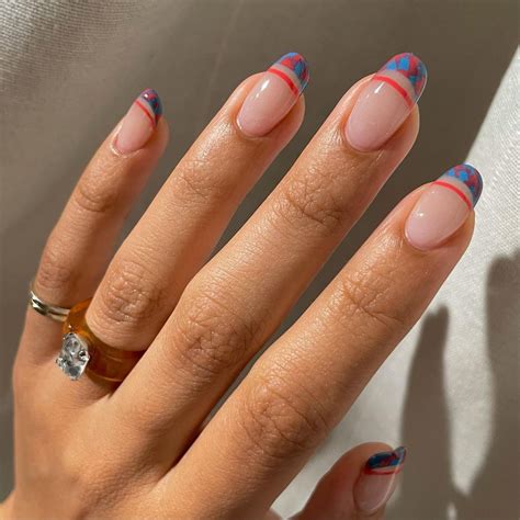 dior double french nails|double french manicure.